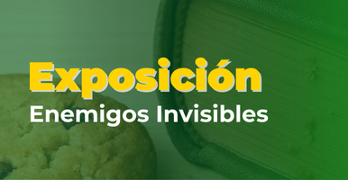 imagen con el texto exposición Enemigos Invisibles