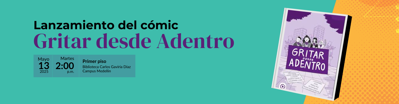 Lanzamiento de libro: Gritar desde adentro