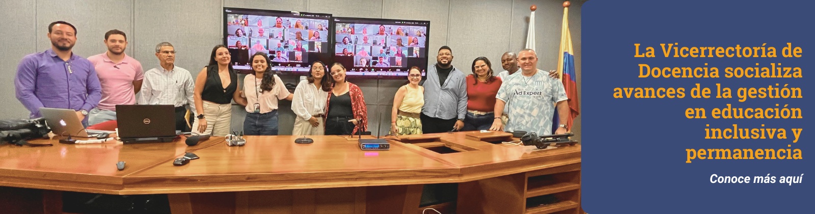 La Vicerrectoría de Docencia socializa avances de la gestión en educación inclusiva y permanencia