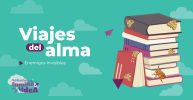 Imagen con texto Viajes del alma Tema: Carlos Gaviria niño, 90 años del Sistema de Bibliotecas