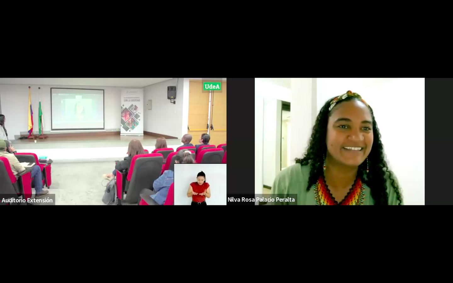 La imagen muestra una videoconferencia en Zoom.