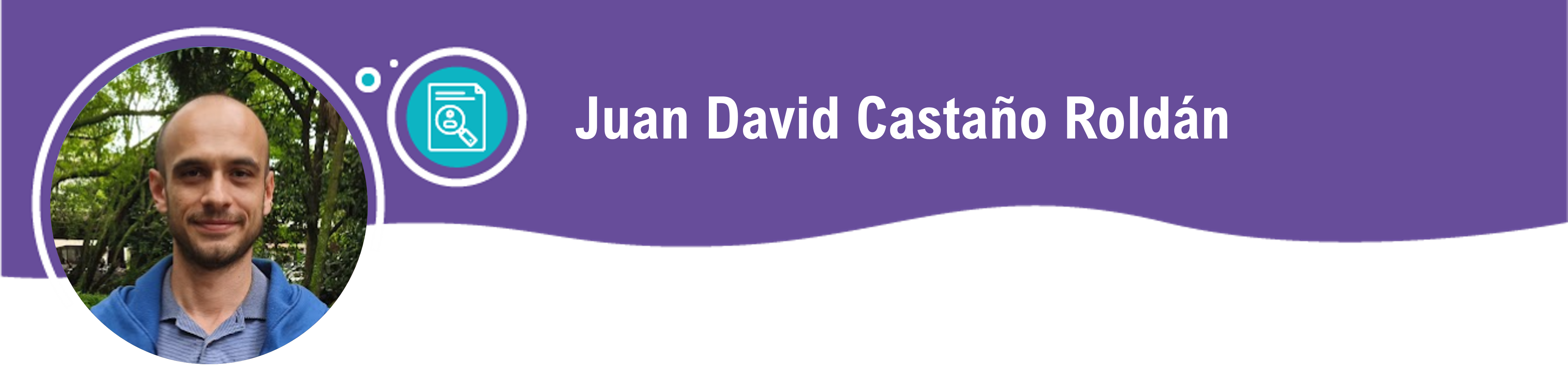 Foto y nombre Juan David Castaño tutor del CML