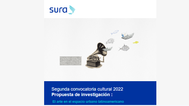 Imagen alusiva a la convocatoria cultural sura 2022 