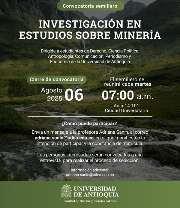 Flyer del semillero de interseccionalidad